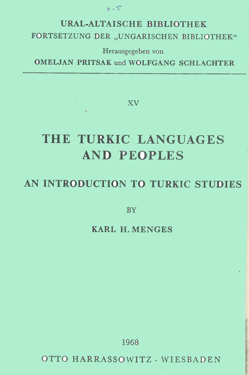 The Turkic Languages And Peoples